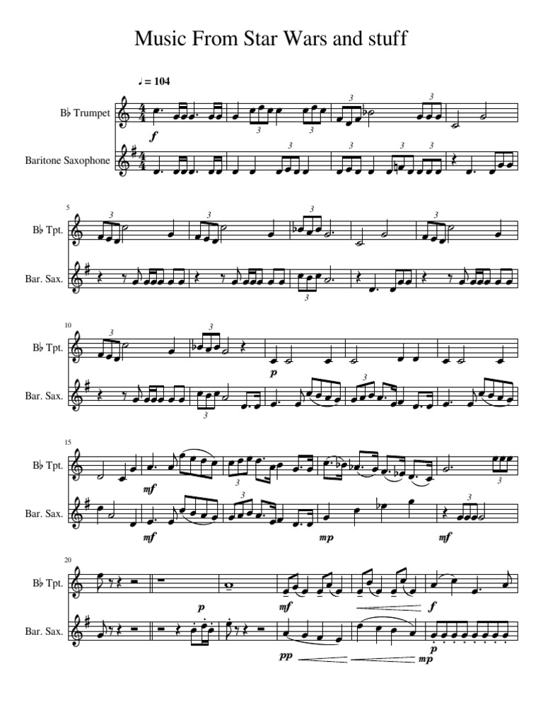 Music From Star Wars | PDF | Jazz | Sound Recording