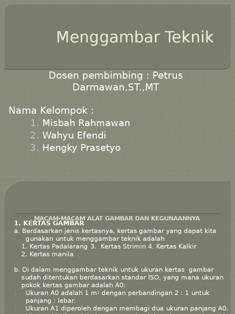 Menggambar Teknik Pdf