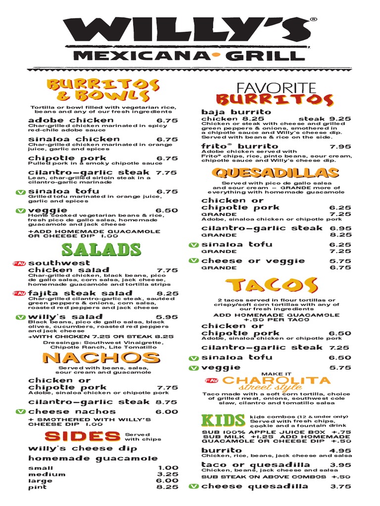 Big Willy’S Pizzeria Menu | Menu at Big Willy’s Pizza pizzeria, Carman ...