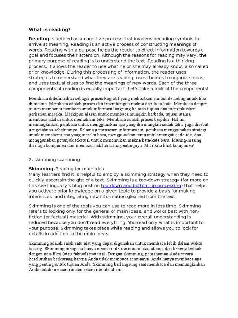 What Is Reading PDF Speed Reading Argument