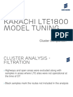 Karachi LTE1800 Model Tuning - Cluster Comparison