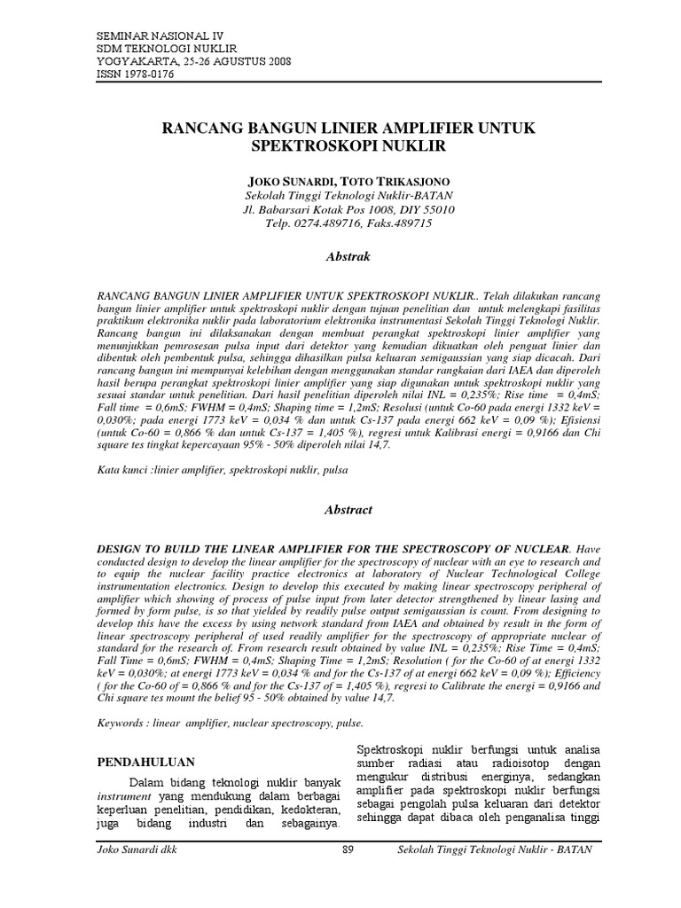 Rancang Bangun Amplifier | PDF