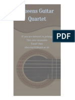 Queen's Uni. Guitar Quartet Poster