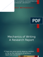 Guide to Writing Research Reports