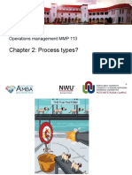 Chapter 2: Process Types?: Operations Management MMP 113