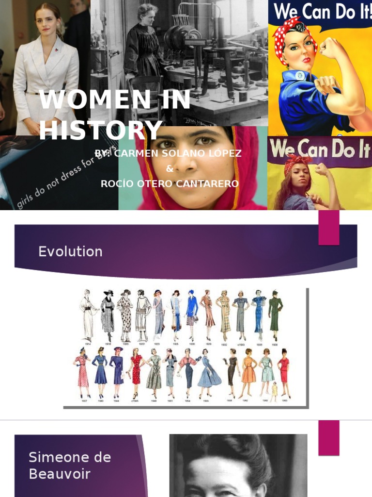 Women in History: By: Carmen Solano López & Rocío Otero Cantarero | PDF