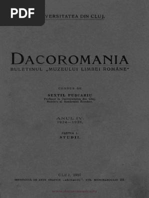 Dacoromania 1924 26 Capidan Romanii Nomazi