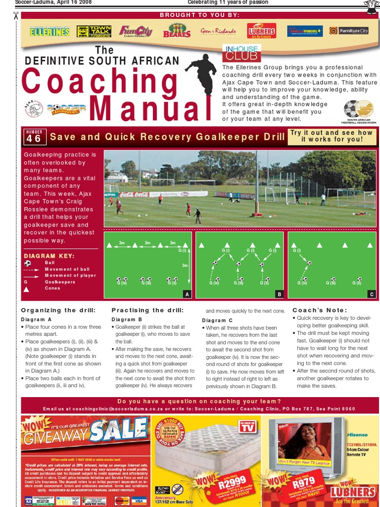 Goalkeeper Drill | PDF | Sports | Team Sports
