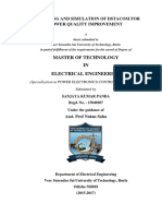 Master of Technology IN Electrical Engineering: Modelling and Simulation of Dstacom For Power Quality Improvement