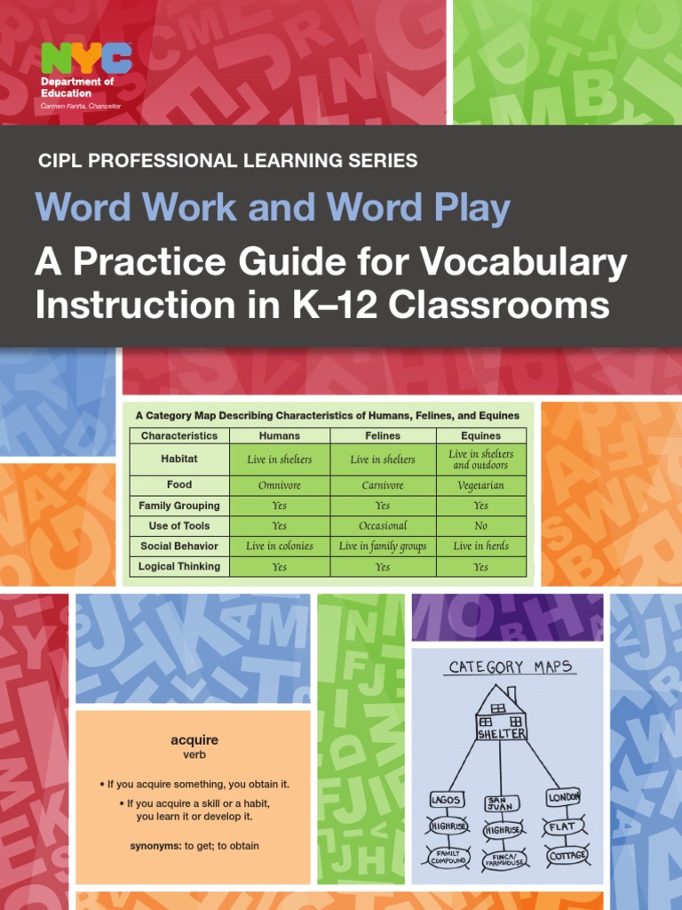 work work vocabguidepdf reading comprehension vocabulary free 30