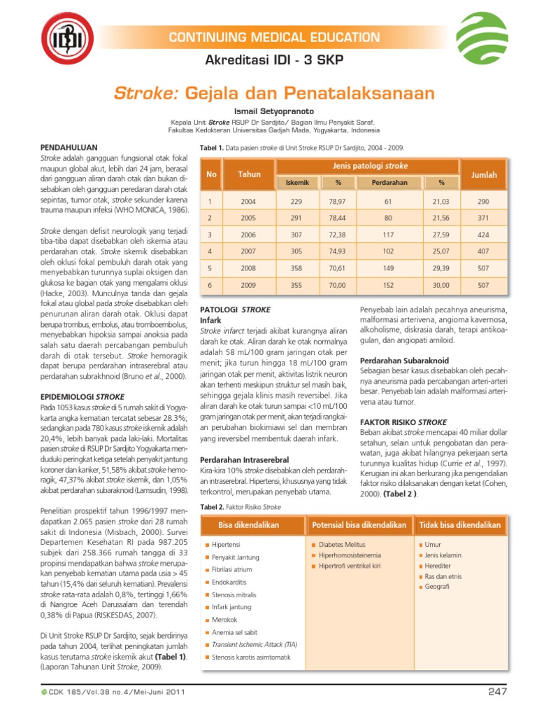 Penatalaksanaan Stroke PDF | PDF