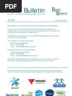Download July 2010 Rural Bulletin Rural Women New Zealand by Rural Women New Zealand SN35031932 doc pdf