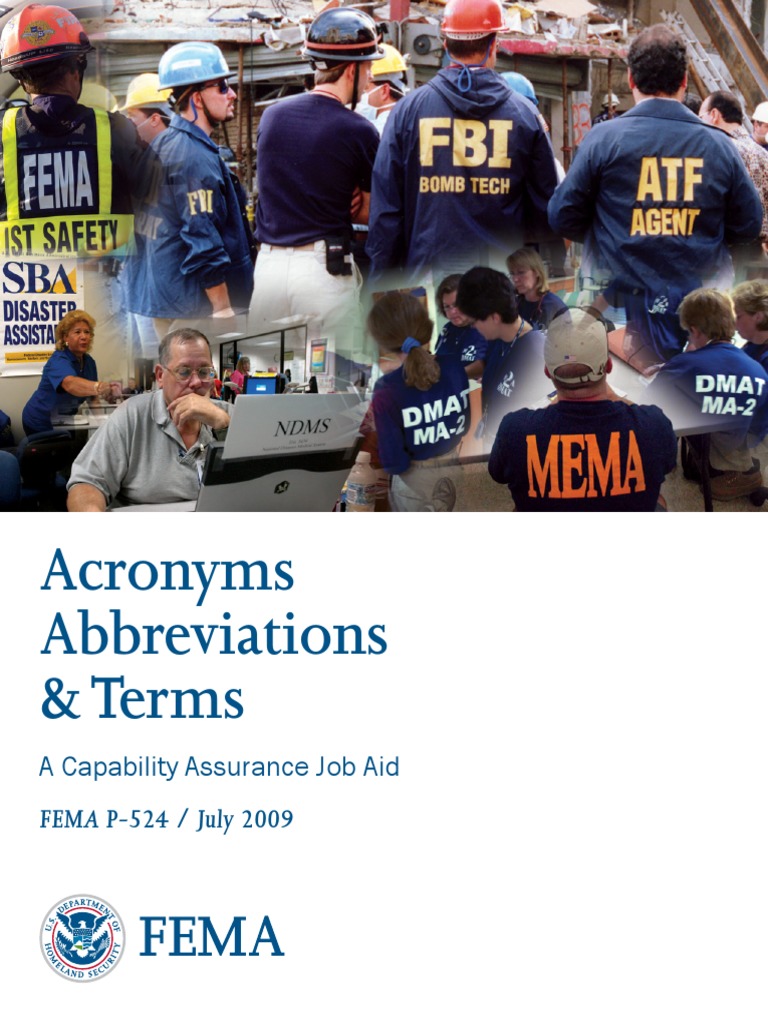 Siglas Faatlist07 09 Pdf Emergency Management Automation