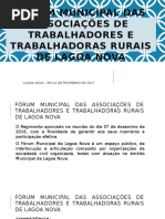 Fórum Municipal Das Associações de Trabalhadores e Trabalhadoras