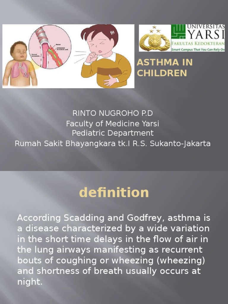 Asthma in Children Ppt 1 Asthma Clinical Medicine