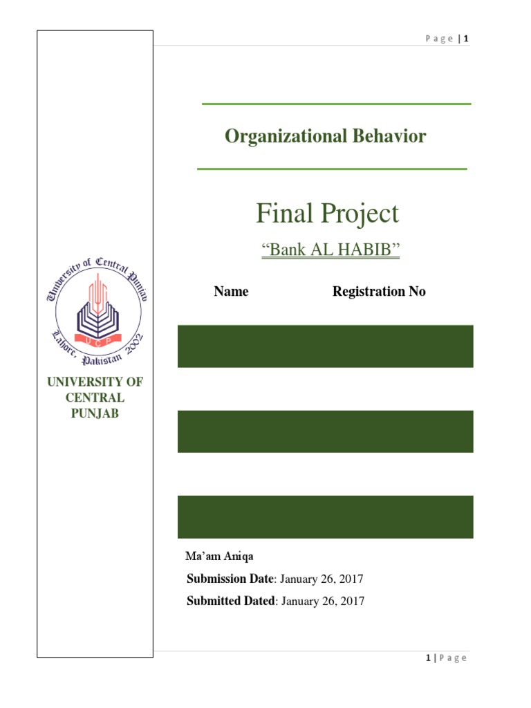Bank Al Habib 1 Docx Motivation Self Improvement