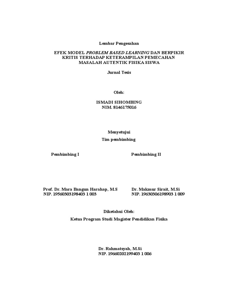 LEMBAR PENGESAHAN JURNAL