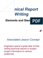 Technical Report Writing & Presentation