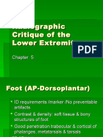 Radiographic Critique of The Lower Extremity