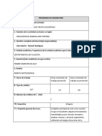 Programa Lectura y Escritura de Textos Filos Ficos