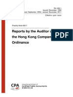 HK Companies Ordinance Auditor Reports