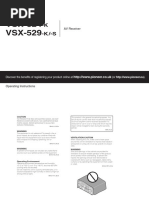 Manual Pioneer VSX 1019AH K | PDF