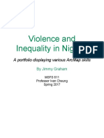 Violence and Inequality in Nigeria: A Portfolio Displaying Various Arcmap Skills
