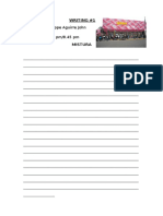 Writing #1 Name: Cheppe Aguirre John Course: B11 Schedule: 6.45 pm/8.45 PM Mistura