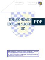 Temario Provisional Suboficiales 2017