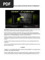 How To Install and Use Custom 3rd Party Themes in Windows