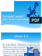 Evropski Savjet - Pre I Posle Lisabonskog Ugovora