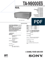 Service Manual: TA-N9000ES