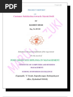 Download Maruti Suzuki Swift Project by Ranjeet Singh SN35034034 doc pdf