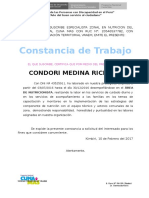 Certificado de Trabajo Cuna Mas 1