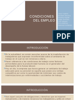 Condiciones Del Empleo