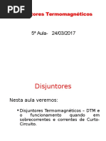 Aula 05 Disjuntores Exercicios