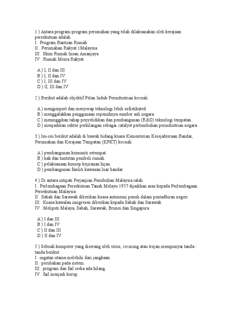 Soalan Esei Sejarah Bab 6 Tingkatan 4 - J Kosong w