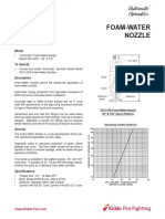 Foam-Water Nozzle Data Sheet