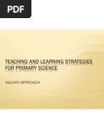Teaching and Learning Strategies For Primary Science
