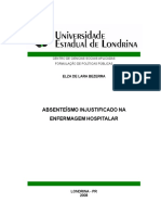 Absenteismo Injustificado Na Enfermagem Hospitalar