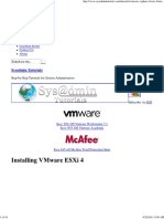 Installing VMware ESXi 4.0