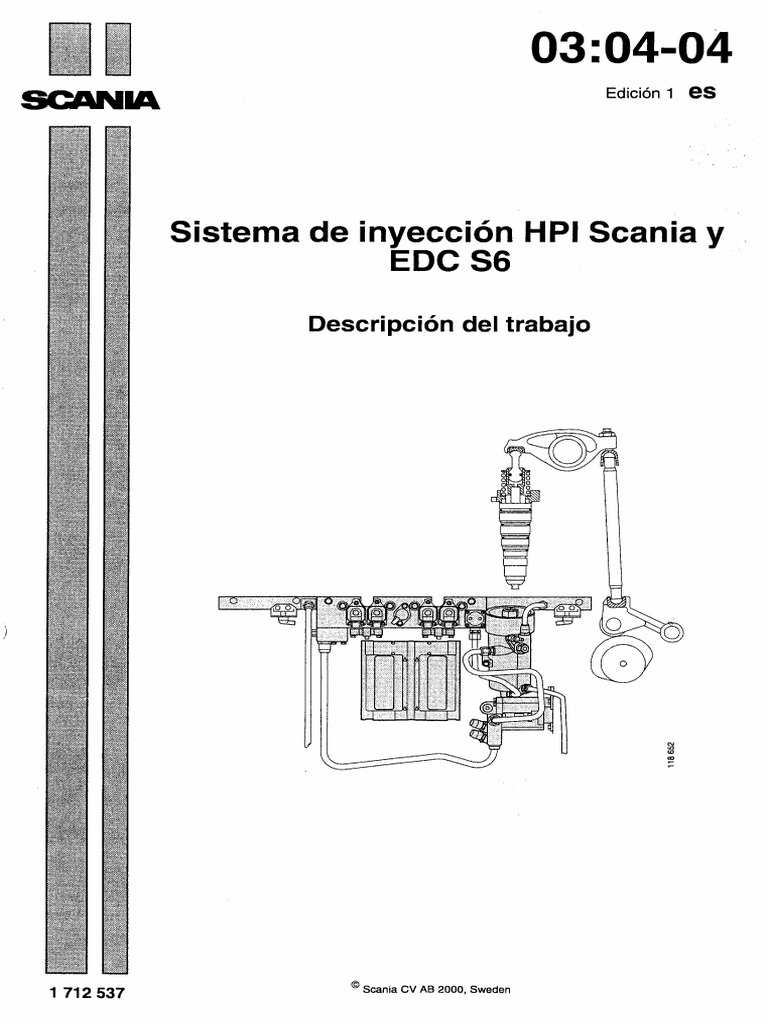 Scania Inyección Hpi y Edc s6. Traballo PDF