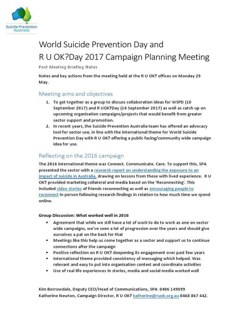 Post Meeting Briefing Note PDF Social Media Popular Culture 