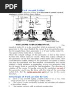 Principle of Ward Leonard Method