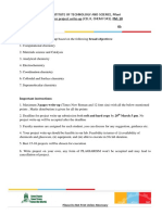 CHEM F341 Project Write Up Format