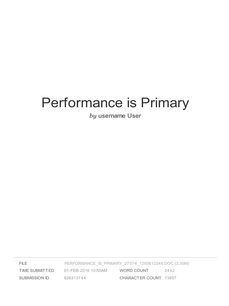 Performance Optimization Strategies | PDF | Science & Mathematics ...