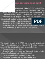GATT-general Agreement On Tariff and Trade