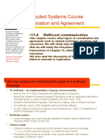 Distributed Systems Course Coordination and Agreement: - 11.4 Multicast Communication
