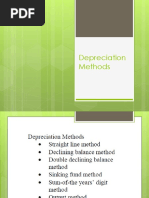 Depreciation Methods