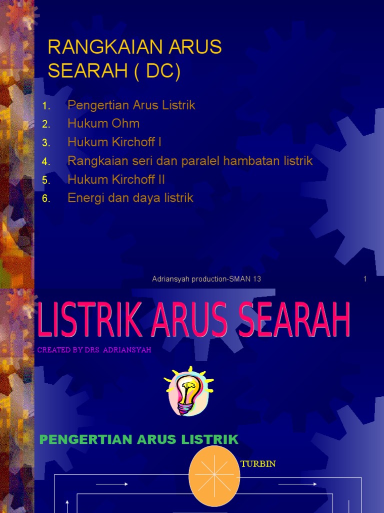 Pengantar Rangkaian Arus Searah | PDF